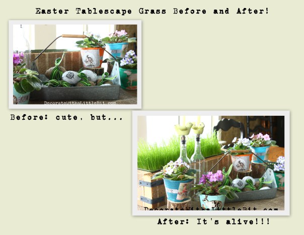 DecorateWithaLittleBit.com before and after grass