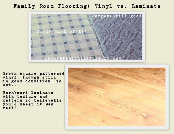 DecorateWithaLittleBit.com vinyl vs. laminate