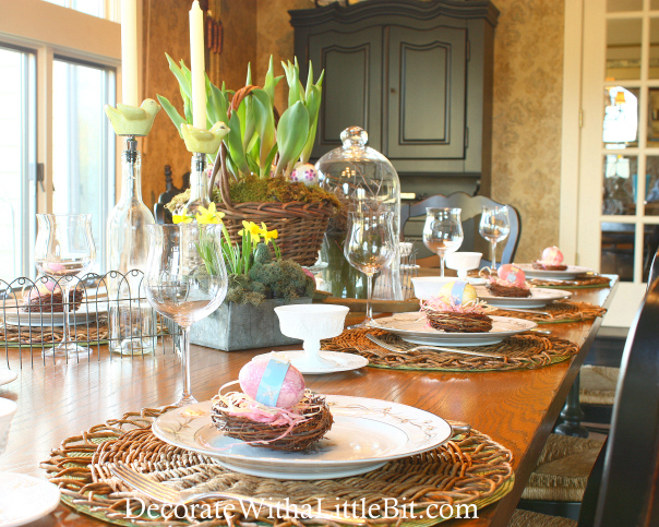 DecorateWithaLittleBit.com Easter Table