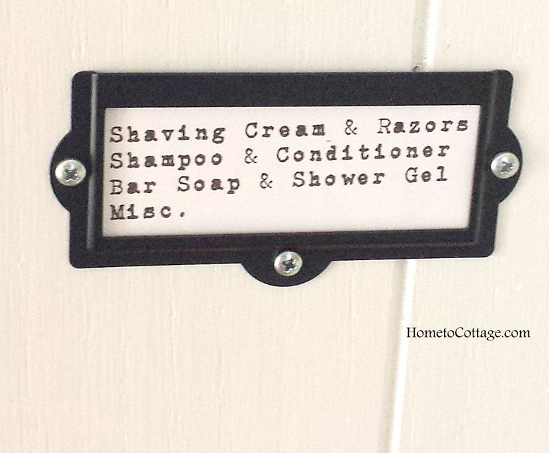 HometoCottage.com Linen Closet Label