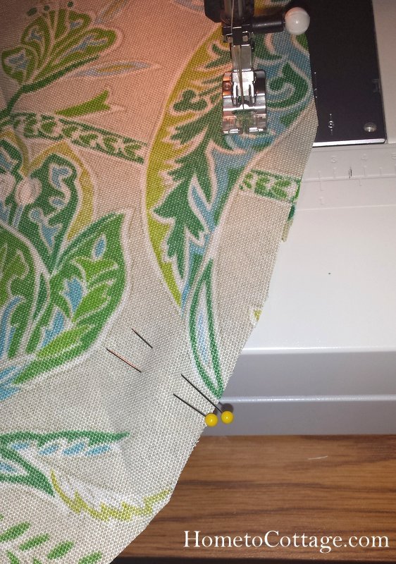 HometoCottage.com double pin where sewing stops
