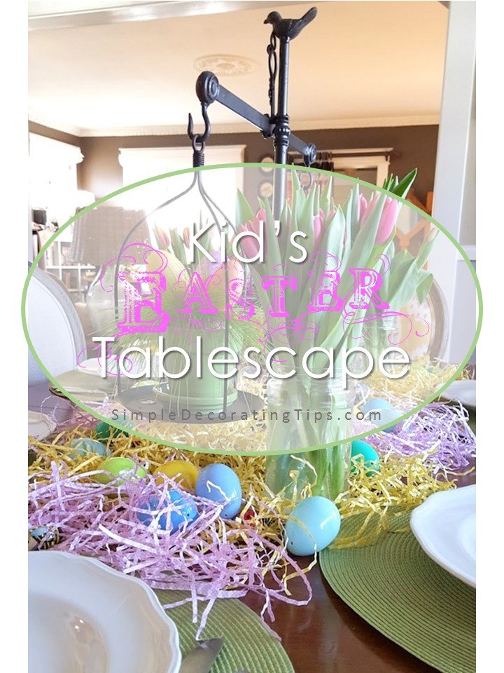 Kid’s Easter Tablescape