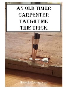 HometoCottage.com Old Carpenter Trick