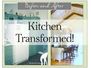 HometoCottage.com kitchen transformation before and after