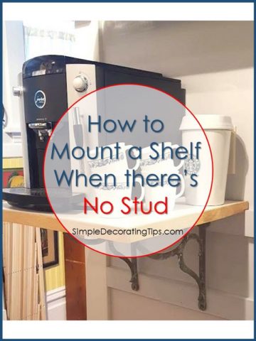 How to Mount a Shelf When There’s No Stud