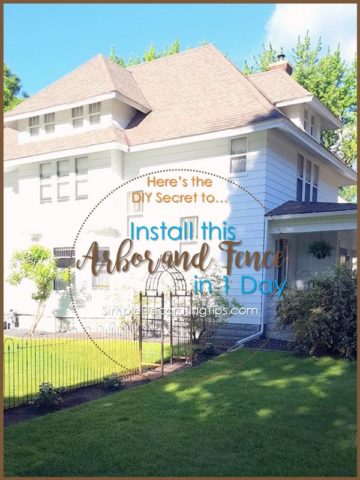 DIY Iron Fence and Arbor